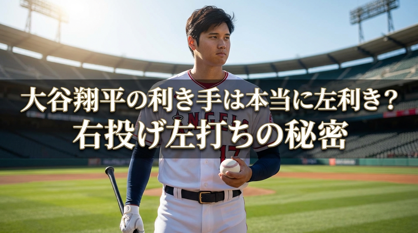 大谷翔平の利き手は本当に左利き？右投げ左打ちの秘密