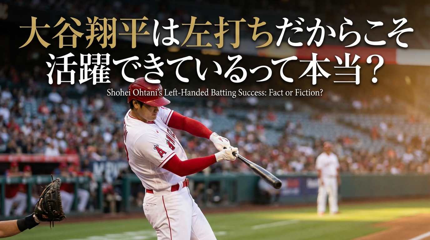 大谷翔平は左打ちだからこそ活躍できているって本当？