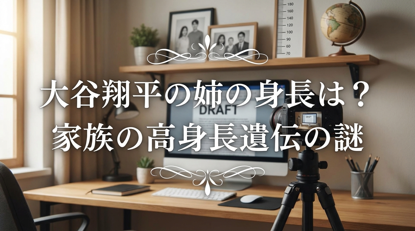 大谷翔平の姉の身長は？家族の高身長遺伝の謎