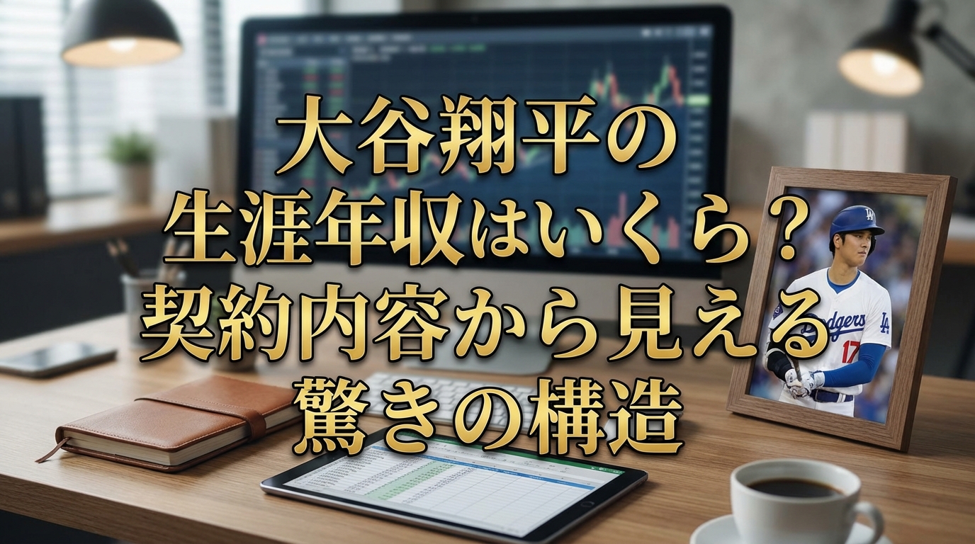 大谷翔平の生涯年収はいくら?契約内容から見える驚きの構造