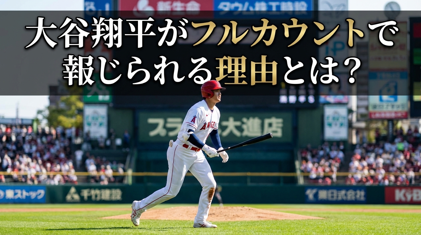 大谷翔平がフルカウントで報じられる理由とは？