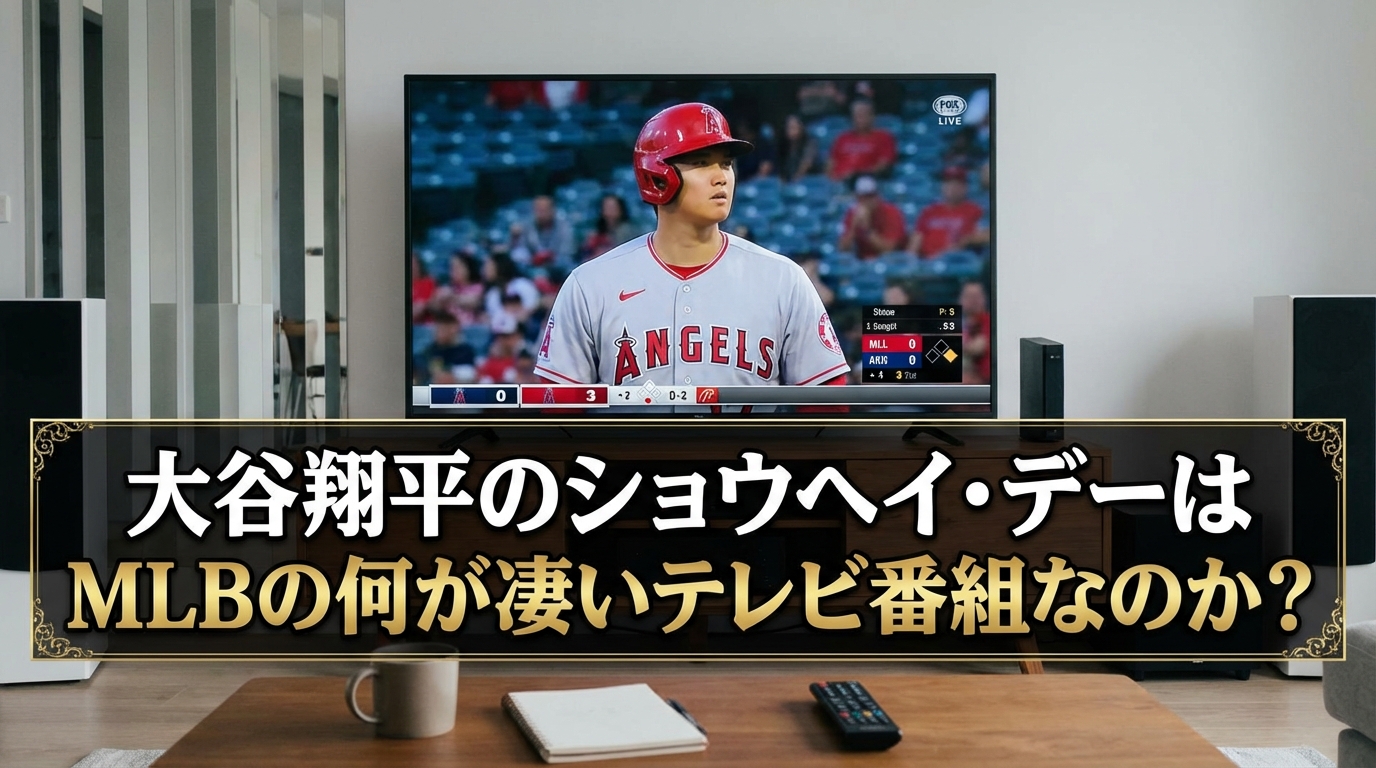 大谷翔平のショウヘイ・デーはMLBの何が凄いテレビ番組なのか？