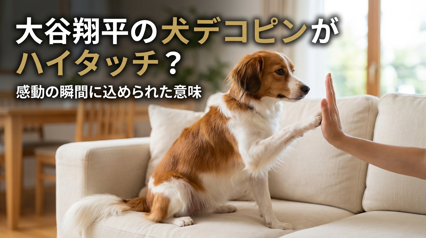 大谷翔平の犬デコピンがハイタッチ?感動の瞬間に込められた意味