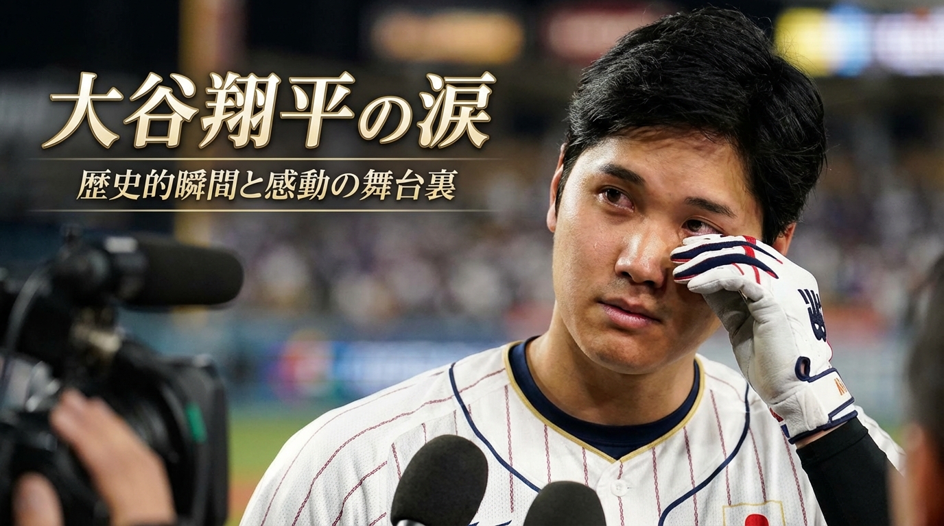 大谷翔平の涙の意味とは？野球を超えた人間性に迫る