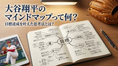 大谷翔平のマインドマップって何？目標達成を叶えた思考法とは？