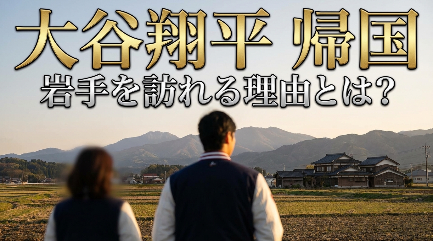 大谷翔平が帰国して岩手を訪れるのはなぜ?