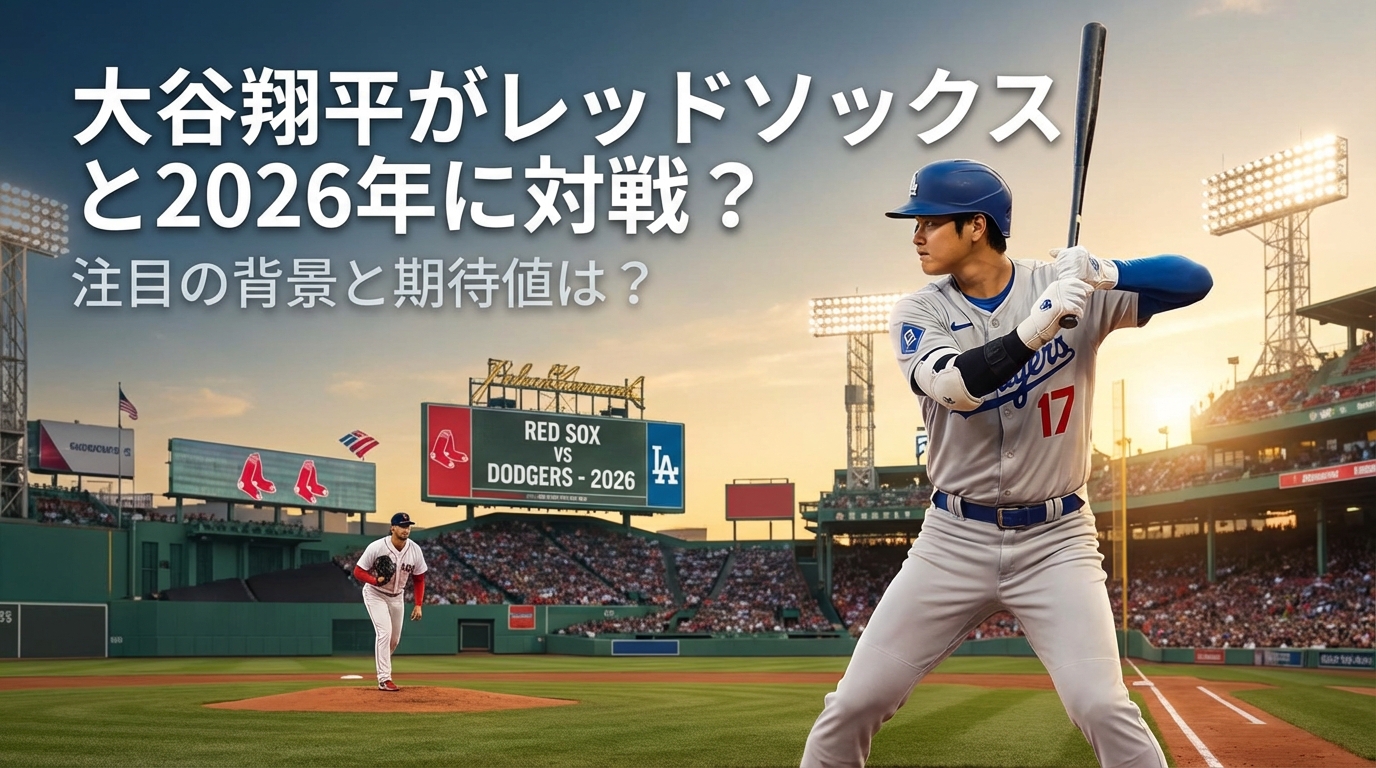 大谷翔平がレッドソックスと2026年に対戦？注目の背景と期待値は？