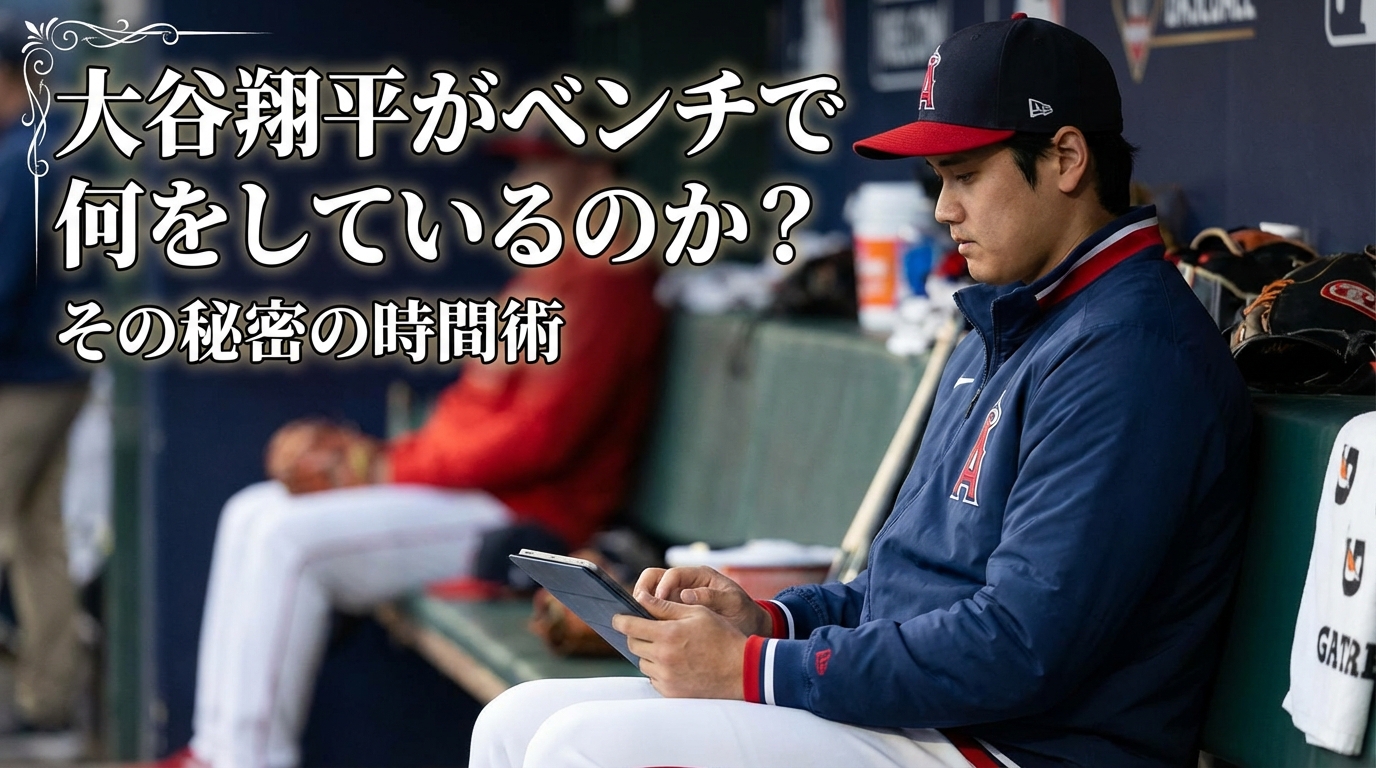 大谷翔平がベンチで何をしているのか？その秘密の時間術とは