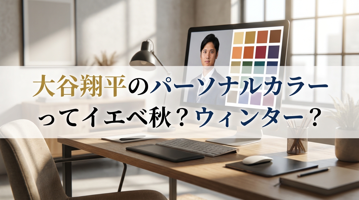 大谷翔平のパーソナルカラーってイエベ秋？ウィンター？