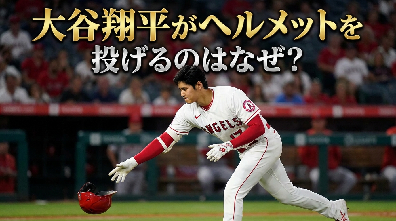 大谷翔平がヘルメットを投げるのはなぜ？