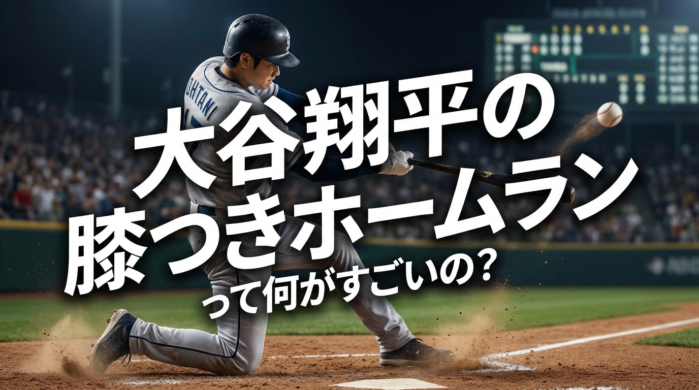大谷翔平の膝つきホームランって何がすごいの?