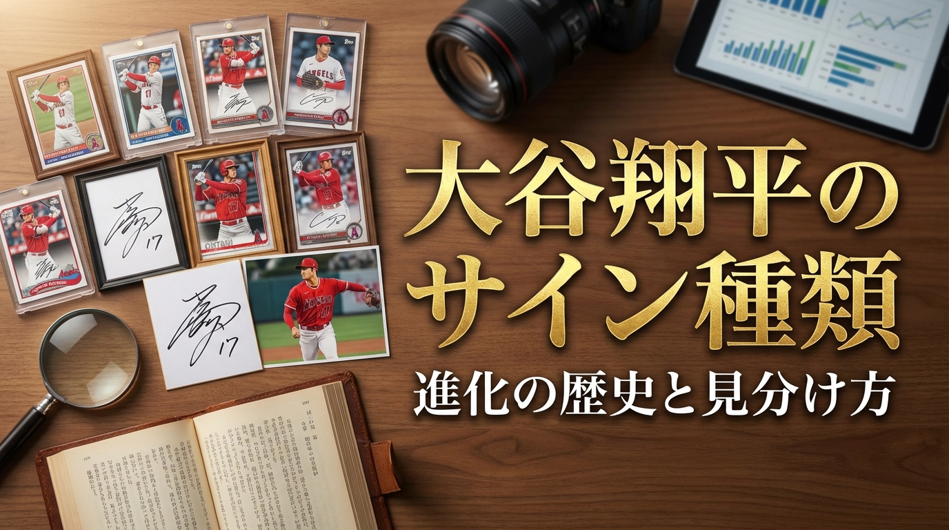 大谷翔平のサイン種類って何がある？進化の歴史と見分け方