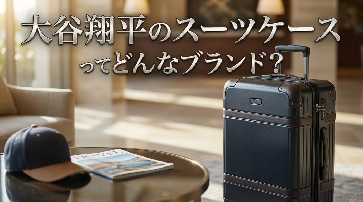 大谷翔平のスーツケースってどんなブランド？