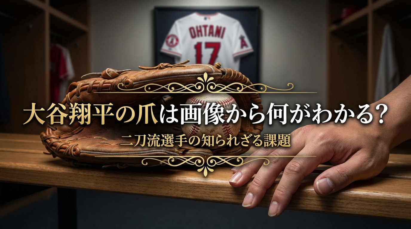 大谷翔平の爪は画像から何がわかる？二刀流選手の知られざる課題