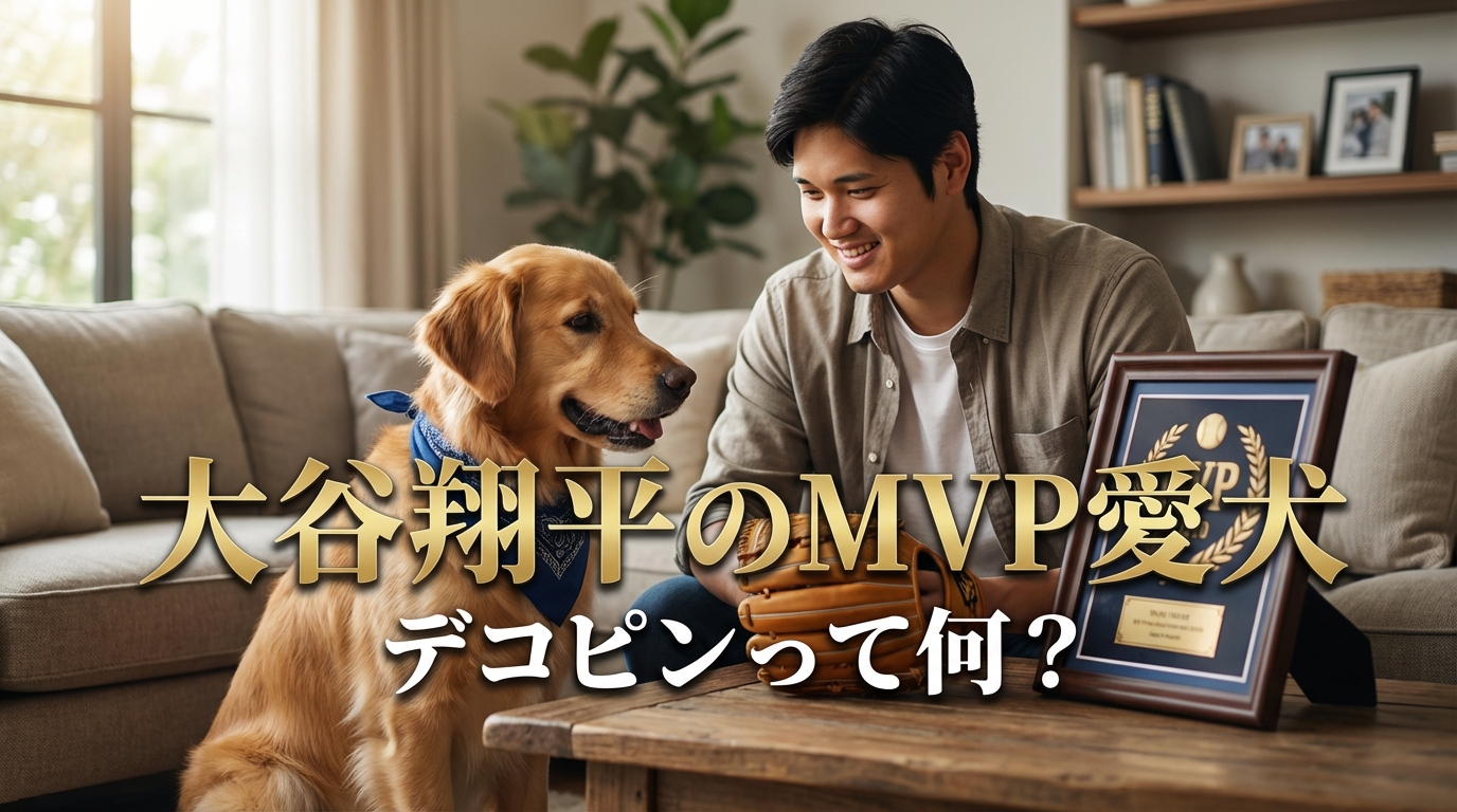 大谷翔平のMVP愛犬デコピンって何？