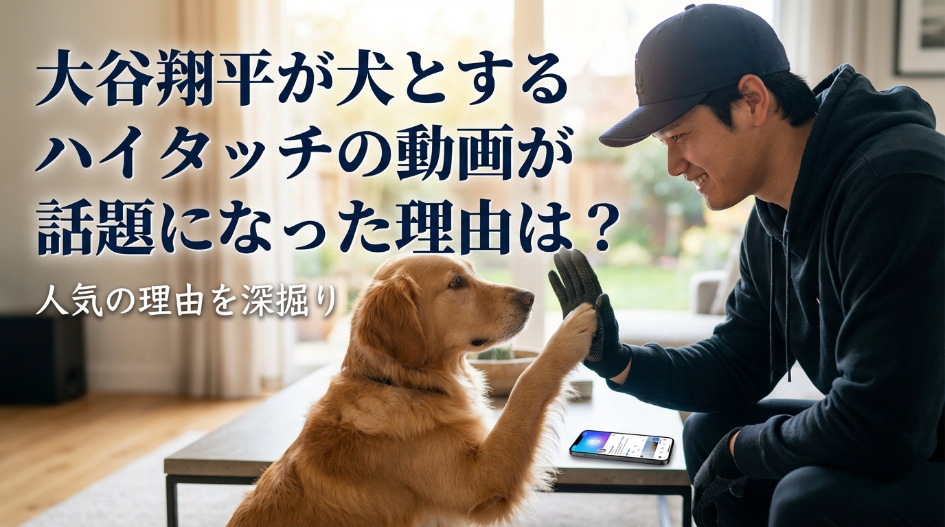 大谷翔平が犬とするハイタッチの動画が話題になった理由は？