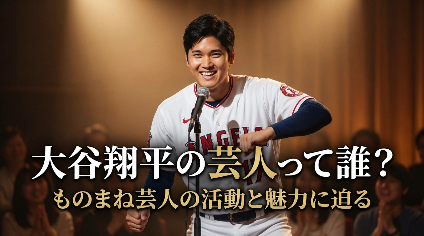 大谷翔平の芸人って誰？ものまね芸人の活動と魅力に迫る