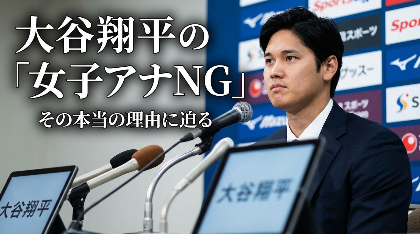 大谷翔平が女子アナNGにした理由って本当は何？