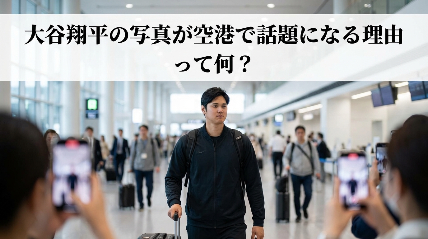 大谷翔平の写真が空港で話題になる理由って何？