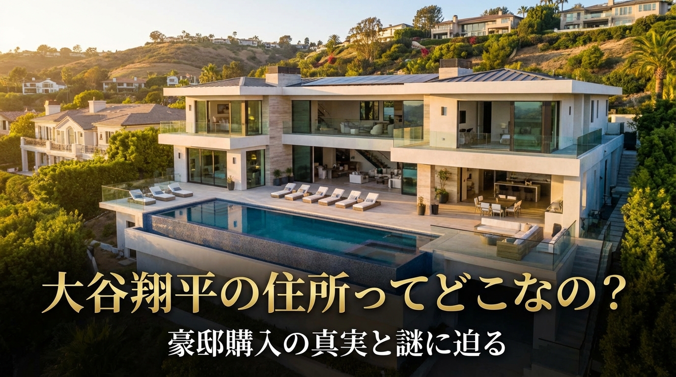 大谷翔平の住所ってどこなの？豪邸購入の真実と謎に迫る