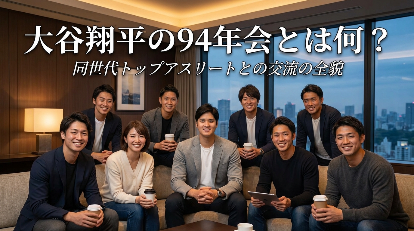 大谷翔平の94年会とは何？同世代トップアスリートとの交流の全貌