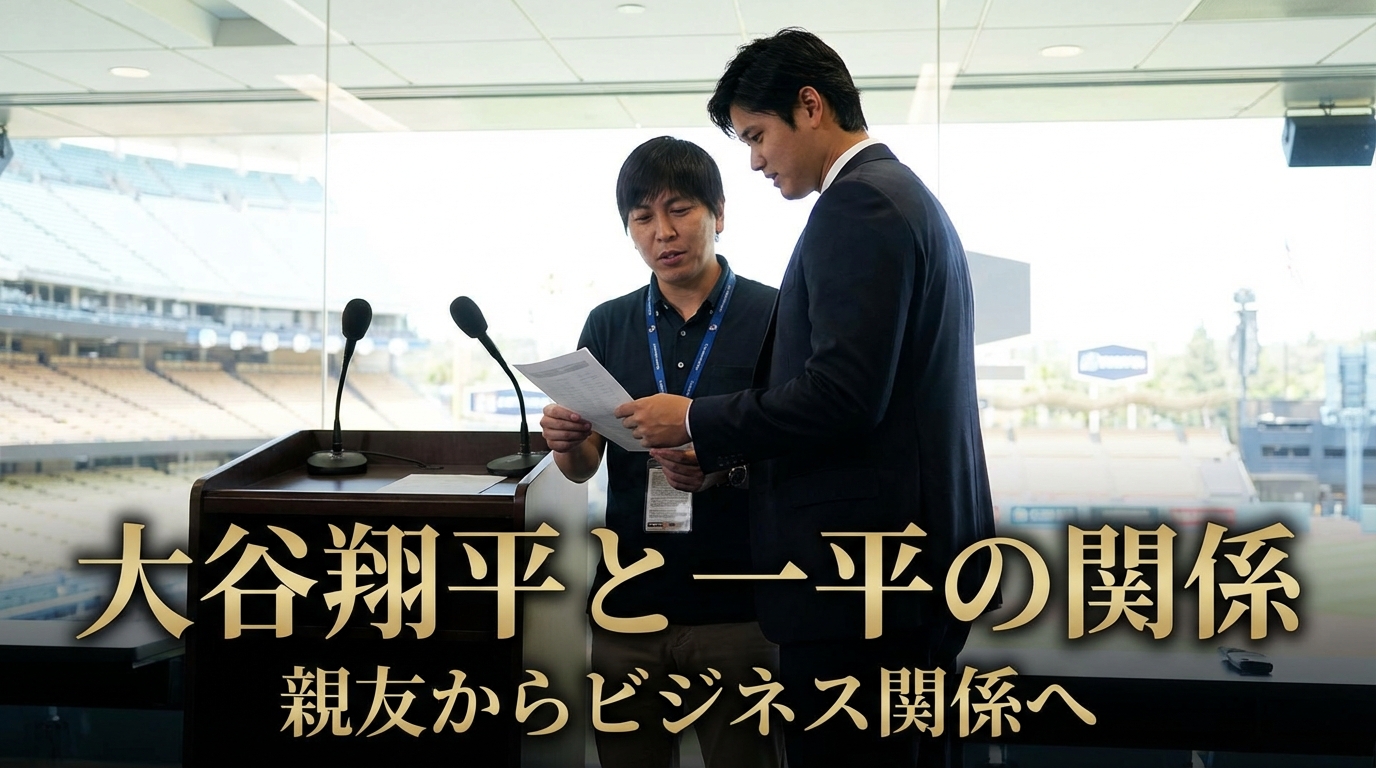 大谷翔平と一平の関係はどう変わった？親友からビジネス関係へ