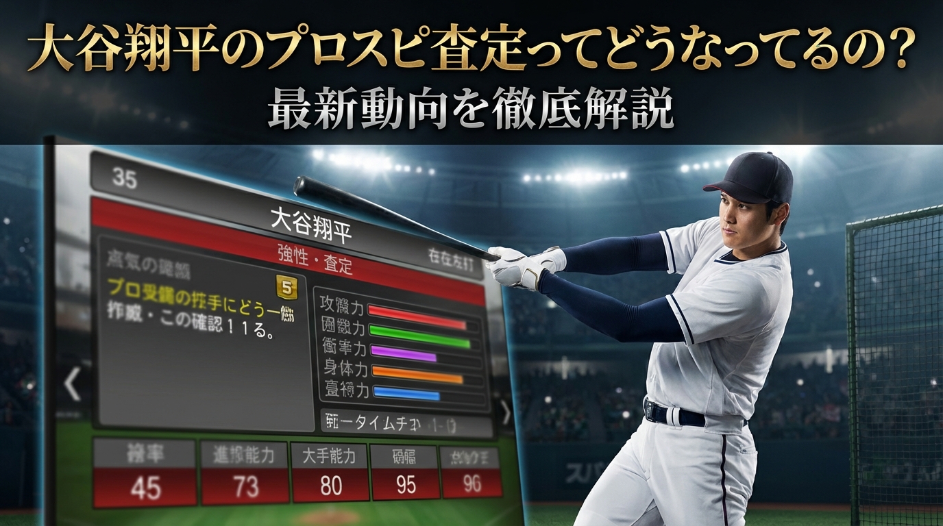 大谷翔平のプロスピ査定ってどうなってるの?最新動向を徹底解説