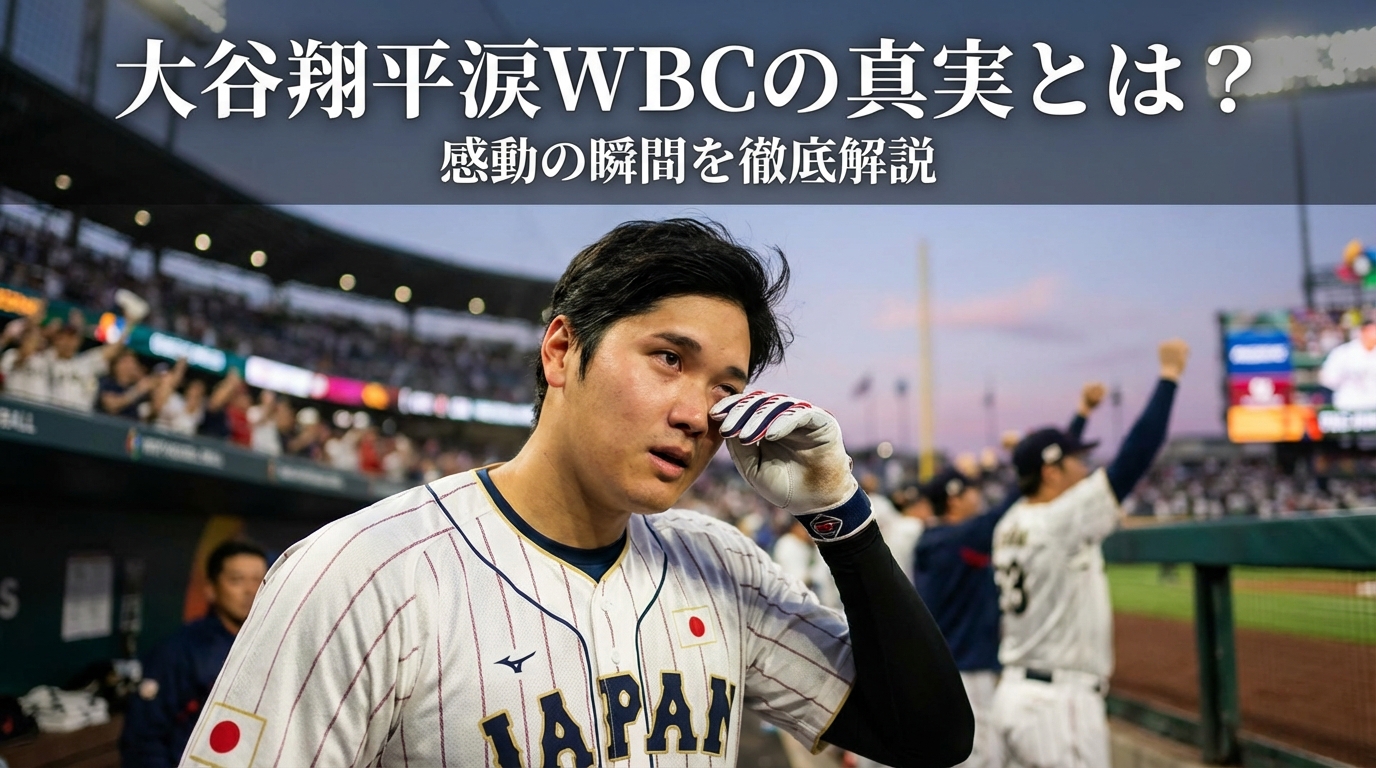 大谷翔平涙WBCの真実とは?感動の瞬間を徹底解説