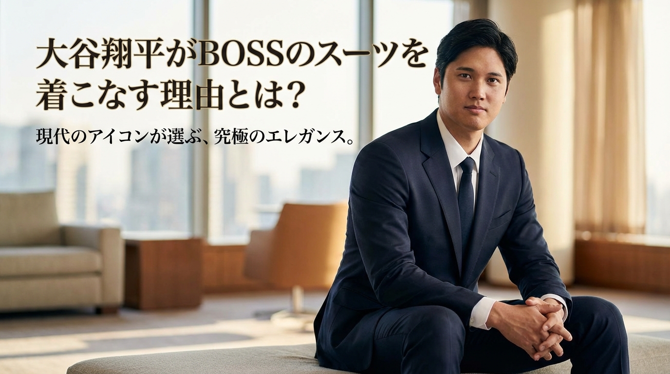 大谷翔平がBOSSのスーツを着こなす理由とは？