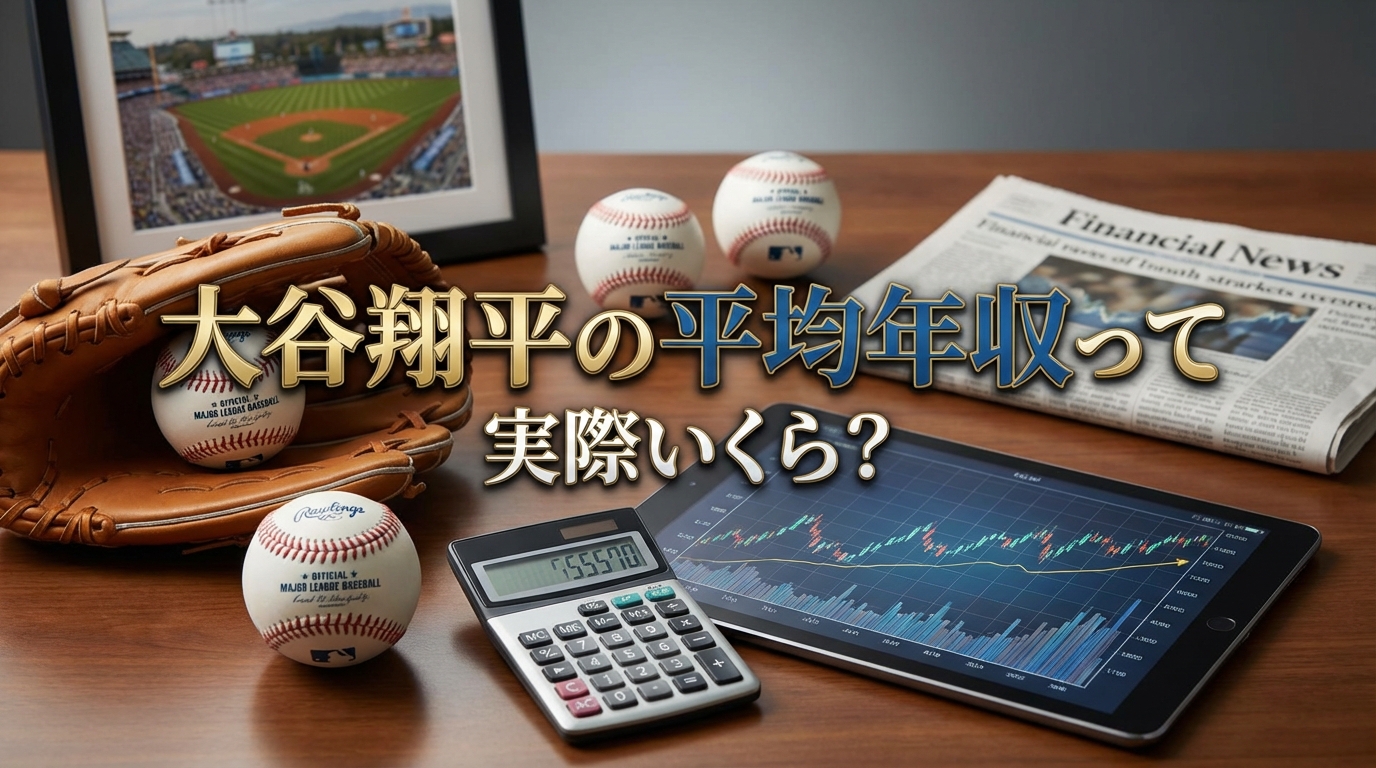 大谷翔平の平均年収って実際いくら？
