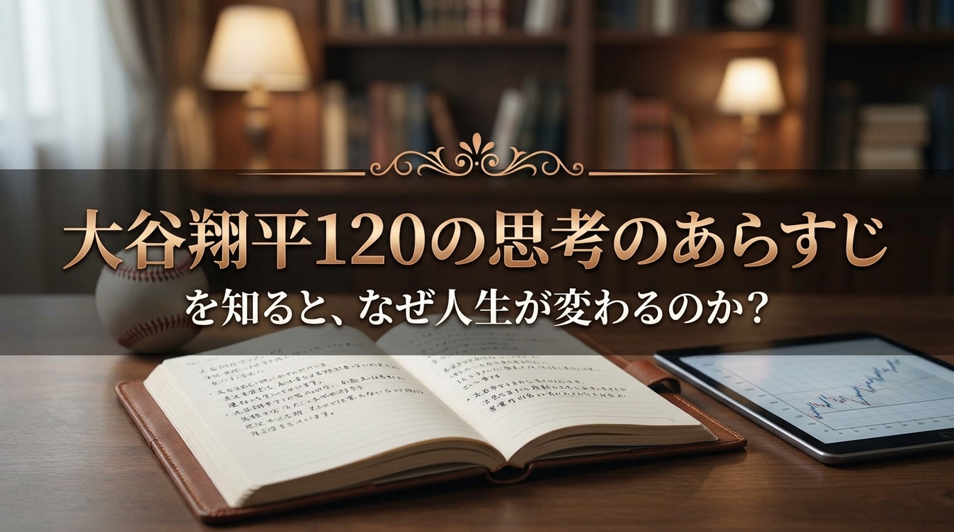 大谷翔平120の思考のあらすじを知ると、なぜ人生が変わるのか?