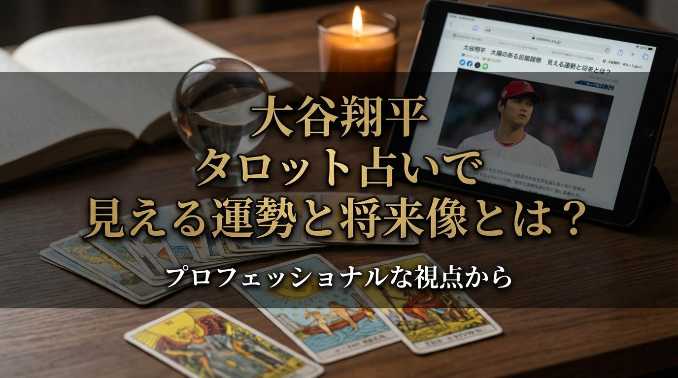 大谷翔平 タロット占いで見える運勢と将来像とは？