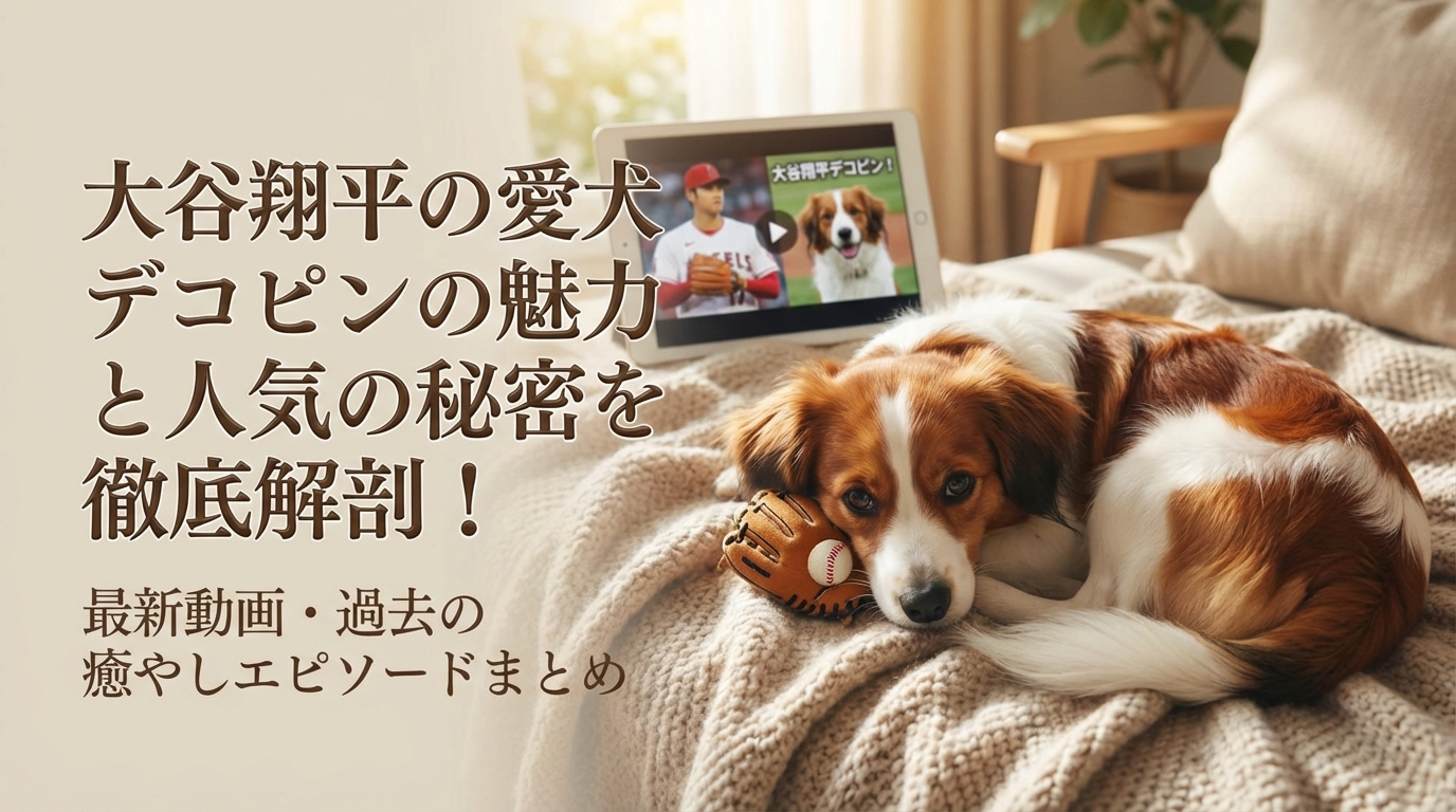 大谷翔平の愛犬デコピンの魅力と人気の秘密を徹底解剖!最新動画・過去の癒やしエピソードまとめ
