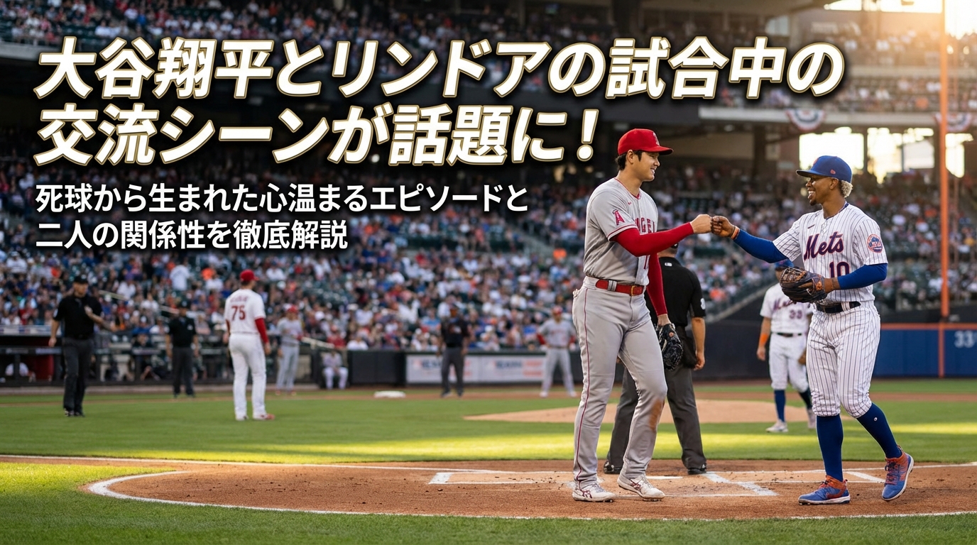 大谷翔平とリンドアの試合中の交流シーンが話題に!死球から生まれた心温まるエピソードと二人の関係性を徹底解説