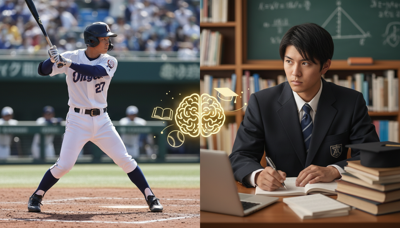 大谷翔平は野球と勉強を両立させた優秀な学生だった