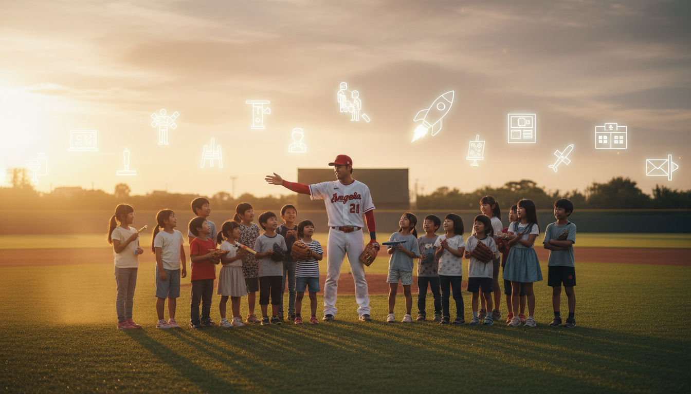 大谷翔平の将来の夢は、次世代の日本の子どもたちの挑戦を応援することである