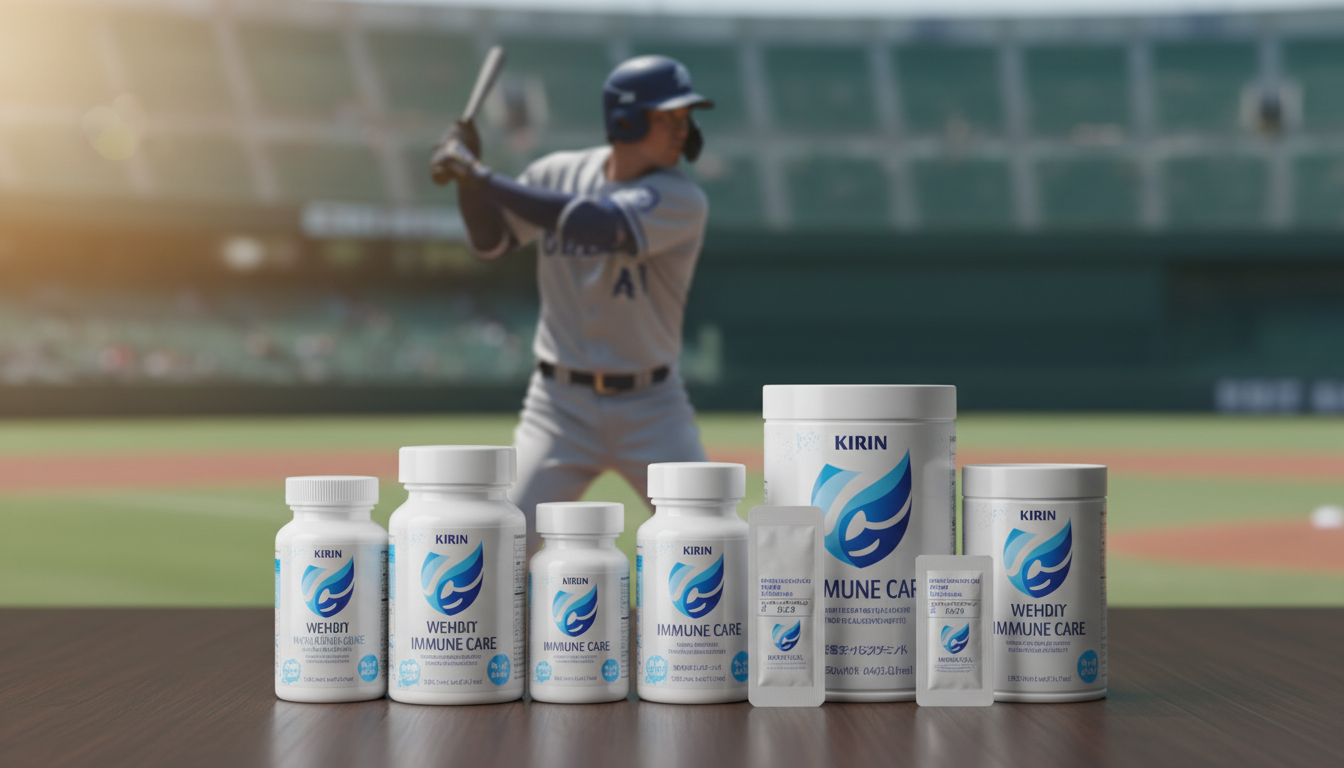 大谷翔平が愛用するサプリメントは、キリンの「免疫ケア」シリーズ