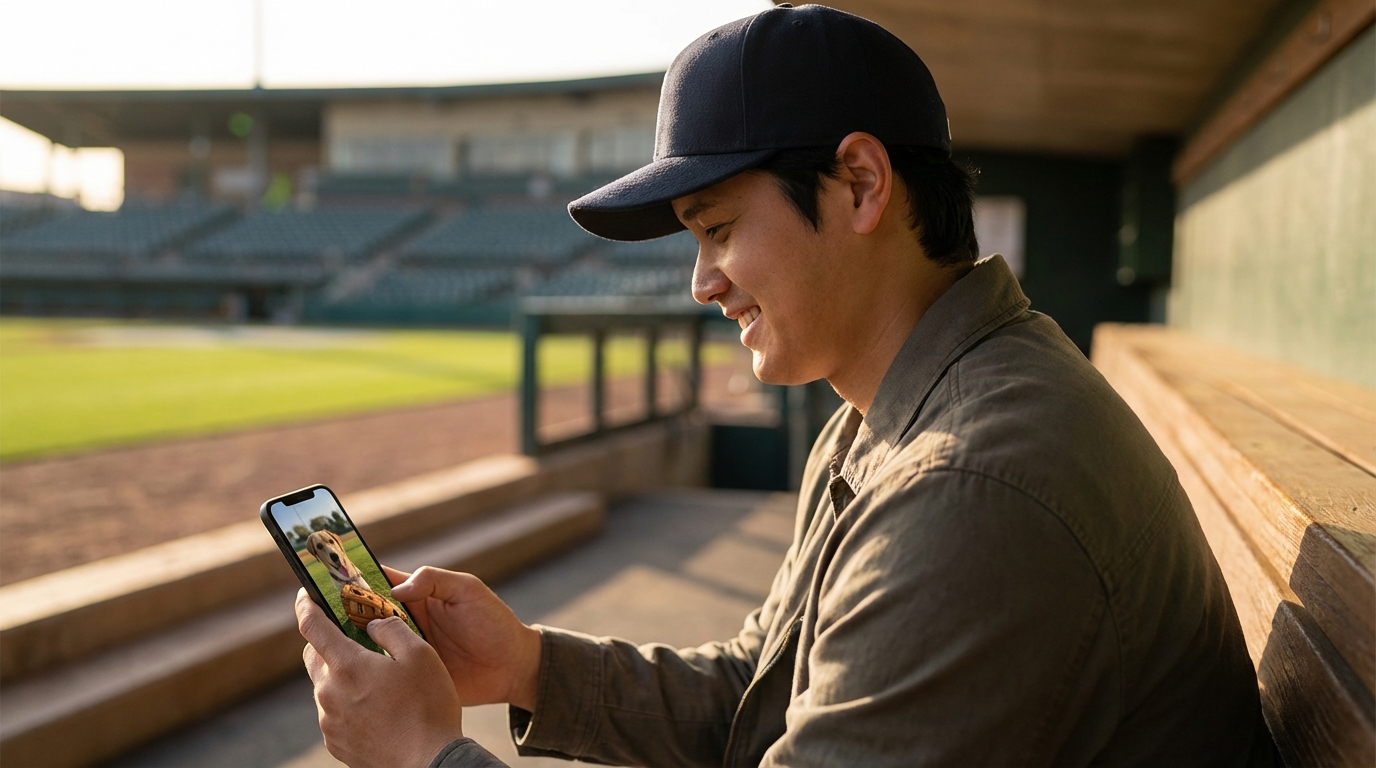 大谷翔平の公式SNSは親しみやすく、ファンとの距離が近い