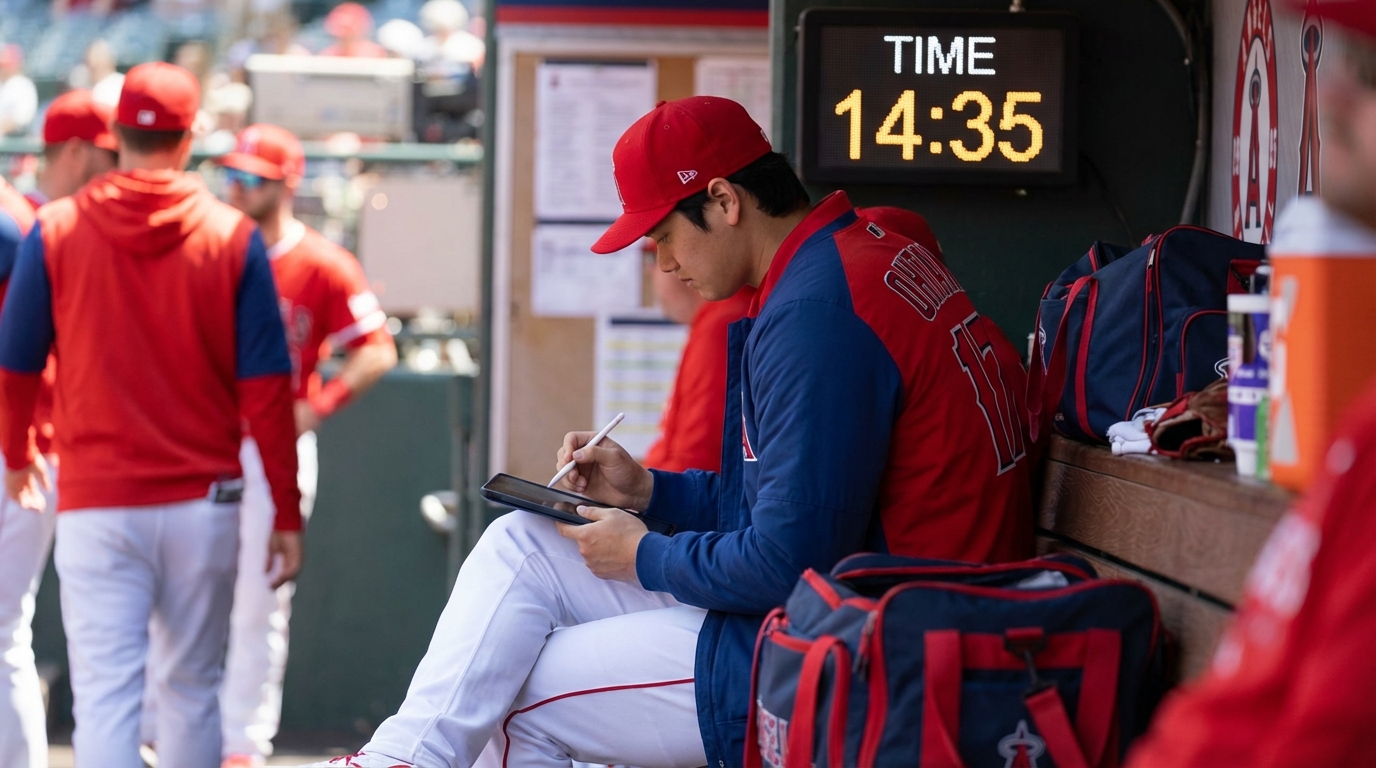 大谷翔平のベンチ戦略は効率的な時間活用にあった