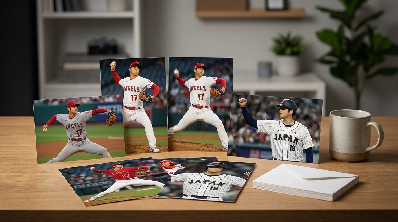 大谷翔平ポストカードは公式ライセンス商品として正規販売されている