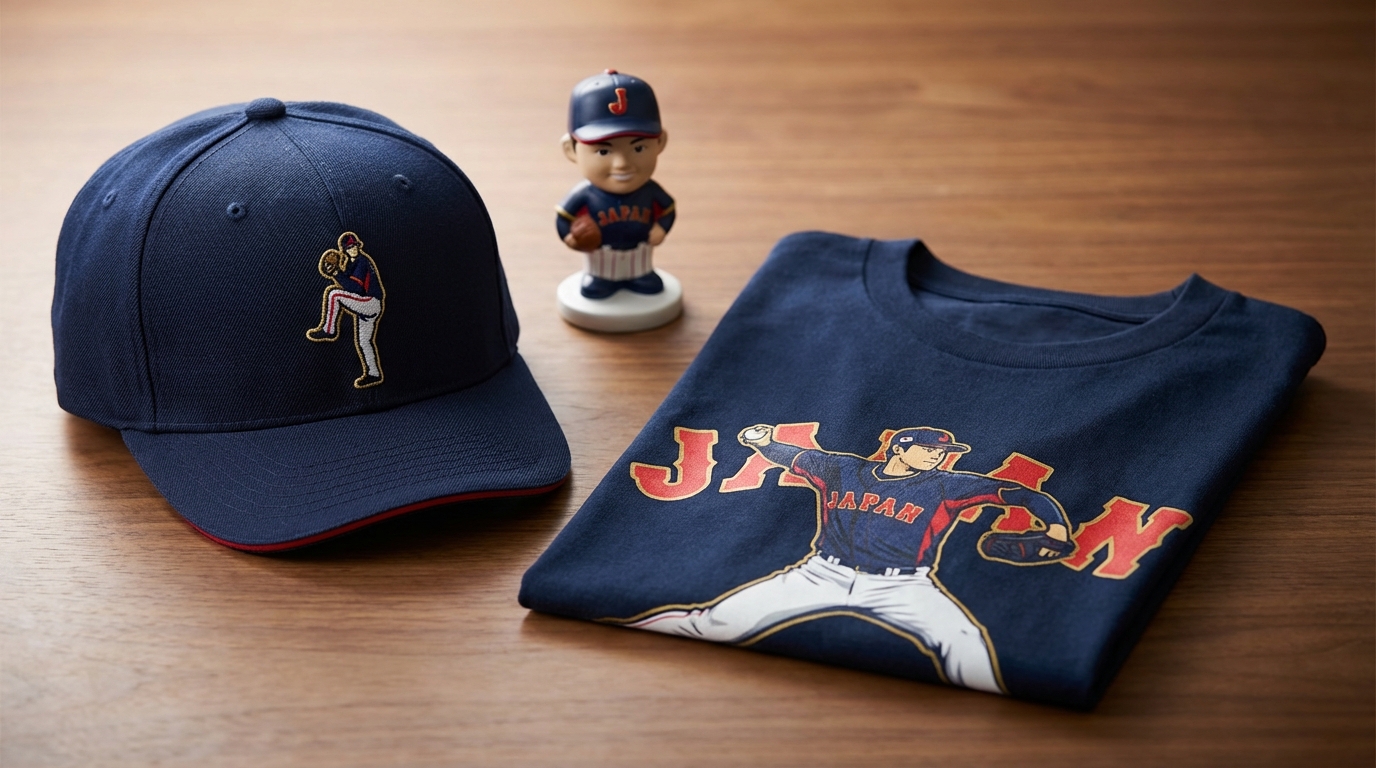 大谷翔平のWBCイラストグッズは侍ジャパン公式の完全描き下ろし商品です