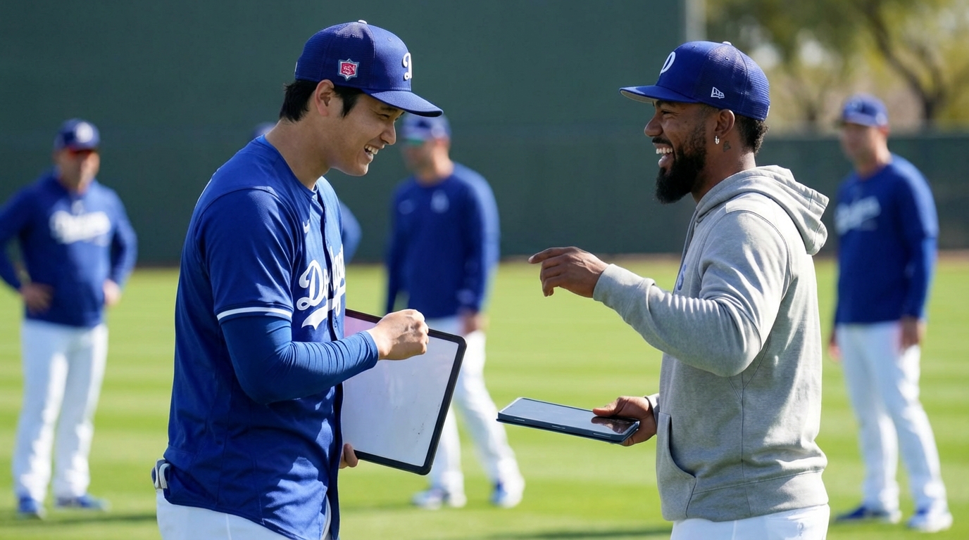 練習でスペイン語を教えてもらう、ちょっかいを出す、本当に仲の良さが伝わってきます