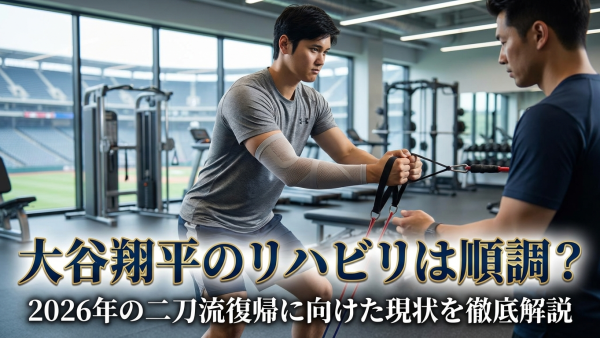 大谷翔平のリハビリは順調？2026年の二刀流復帰に向けた現状を徹底解説