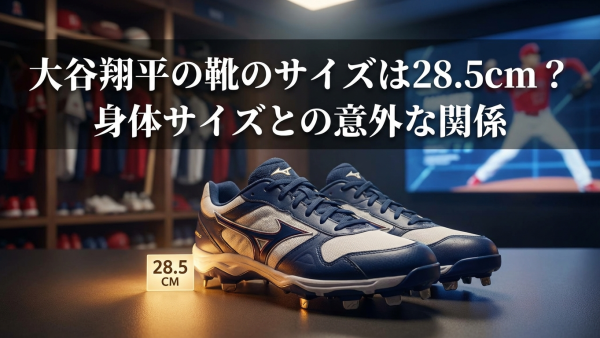 大谷翔平の靴のサイズは28.5cm？身体サイズとの意外な関係